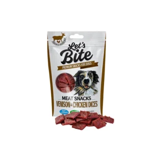 Let's Bite MEAT SNACKS VENISON & CHICKEN DICES 80 gr