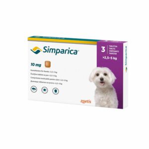 Simparica 10mg x 1- Perros de 2.5 a 5 kg