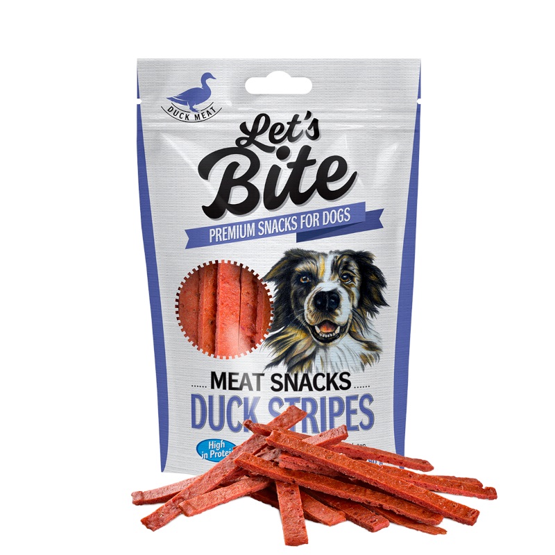 Let's Bite MEAT SNACKS DUCK STRIPES 80 gr