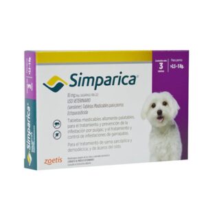 Simparica 10mg x 3 - Perros de 2.5 a 5 kg - SI1